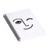 DENY Designs Wink Face By Mambo Art Studio Notebook, 5.5" X 8.25", Dotted, 40 Sheets, White/Black (68797-nobs01) 2 DENY Designs Wink Face By Mambo Art Studio Notebook, 5.5" X 8.25", Dotted, 40 Sheets, White/Black (68797-nobs01) -Office Supplies Shop sp143470493 sc7