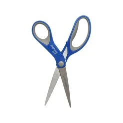 Westcott 8" Stainless Steel Scissors, Pointed Tip, Silver/Blue/Gray (17930) 12 Westcott 8" Stainless Steel Scissors, Pointed Tip, Silver/Blue/Gray (17930) -Office Supplies Shop sp145100504 sc7