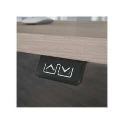 Bush Business Furniture Move 40 Series 28"-48" Adjustable Standing Desk, Sand Oak/Cool Gray Metallic (M4S4830SOSK) -Office Supplies Shop sp145952747 sc7