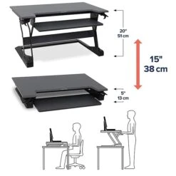 Ergotron WorkFit-TL 37.5"W Adjustable Riser (33-406-085) -Office Supplies Shop sp147485082 sc7