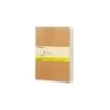 Moleskine Cahier Journals Kraft Brown, Blank 7 1/2 In. X 9 3/4 In. Pack Of 3, 120 Pages Each [Pack Of 3] (3PK-9788883705069)