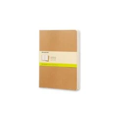 Moleskine Cahier Journals Kraft Brown, Blank 7 1/2 In. X 9 3/4 In. Pack Of 3, 120 Pages Each [Pack Of 3] (3PK-9788883705069)