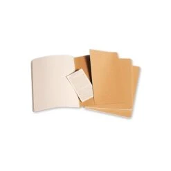 Moleskine Cahier Journals Kraft Brown, Blank 7 1/2 In. X 9 3/4 In. Pack Of 3, 120 Pages Each [Pack Of 3] (3PK-9788883705069) -Office Supplies Shop sp152889619 sc7