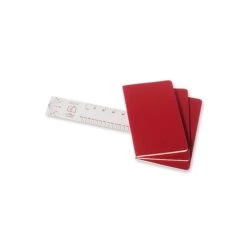 Moleskine Cahier Journals Red, Blank 5 In. X 8 1/4 In. Pack Of 3, 80 Pages Each [Pack Of 3] (3PK-9788862931038) -Office Supplies Shop sp152889622 sc7