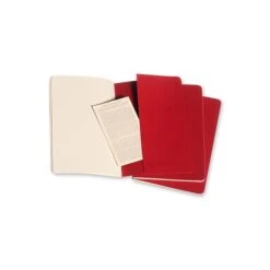 Moleskine Cahier Journals Red, Blank 5 In. X 8 1/4 In. Pack Of 3, 80 Pages Each [Pack Of 3] (3PK-9788862931038) -Office Supplies Shop sp152889623 sc7