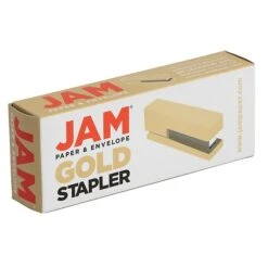 JAM Paper Modern Desktop Stapler, 10 Sheet Capacity, Gold (337GOZ) -Office Supplies Shop sp152889777 sc7