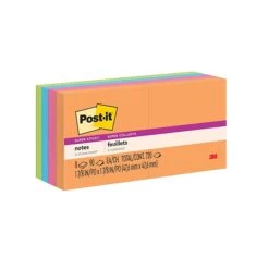 Post-it® Super Sticky Notes, 3" X 3", Canary Yellow, 90 Sheets/Pad, 10 Pads/Pack (654-10SSCY) -Office Supplies Shop sp161314541 sc7