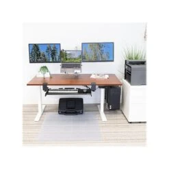 Mount-It! 25"-51"H Adjustable Electric Sit-Stand Desk, Brown/White (MI-18068) 11 Mount-It! 25"-51"H Adjustable Electric Sit-Stand Desk, Brown/White (MI-18068) -Office Supplies Shop sp161464444 sc7