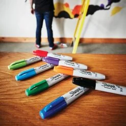 Sharpie Permanent Markers, Chisel Tip, Black, 4/Pack (38264) -Office Supplies Shop sp161466878 sc7