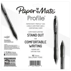 Paper Mate Profile Retractable Ballpoint Pen, Bold Point, Assorted Ink, Dozen (1788863) -Office Supplies Shop sp162554070 sc7