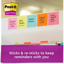 Post-it® Super Sticky Notes, 3" X 3", Supernova Neons, 70 Sheets/Pad, 48 Pads/Pack (654-48SSMIA-CP) -Office Supplies Shop sp162863593 sc7