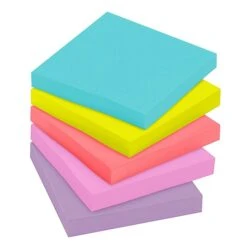Post-it® Super Sticky Notes, 3" X 3", Supernova Neons, 70 Sheets/Pad, 48 Pads/Pack (654-48SSMIA-CP) -Office Supplies Shop sp162863596 sc7