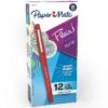 Paper Mate Flair Felt Pen, Medium Point, Red Ink, Dozen (8420152) 1 Paper Mate Flair Felt Pen, Medium Point, Red Ink, Dozen (8420152) -Office Supplies Shop sp163415480 sc7