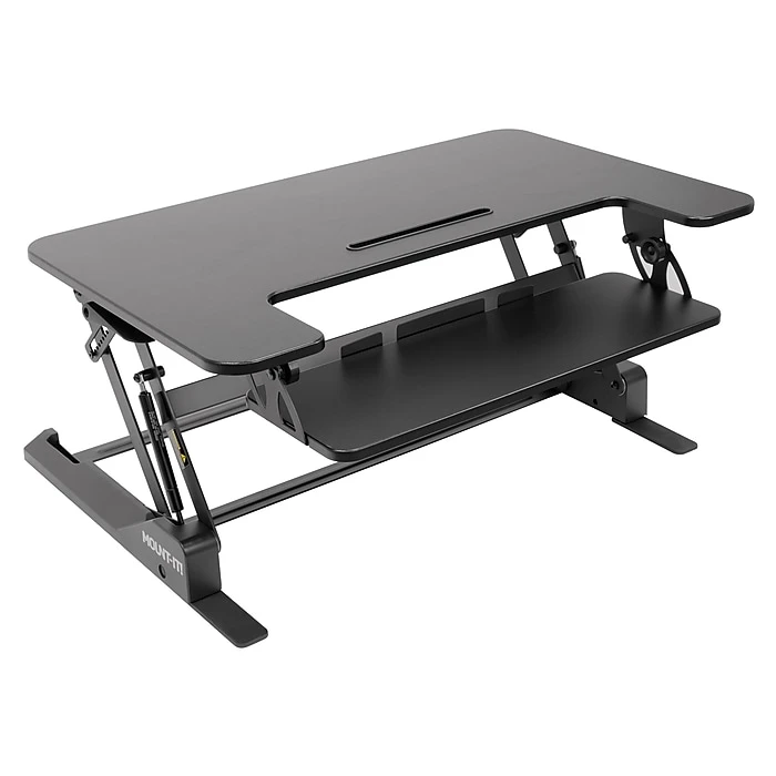 Mount-It! 36"W Standing Desk Converter, Plastic/Steel (MI-7926) 3 Mount-It! 36"W Standing Desk Converter, Plastic/Steel (MI-7926)