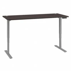 Bush Business Furniture Move 80 Series 23''-49'' Adjustable Standing Desk, Storm Gray/Cool Gray Metallic (HAT7230SGK)