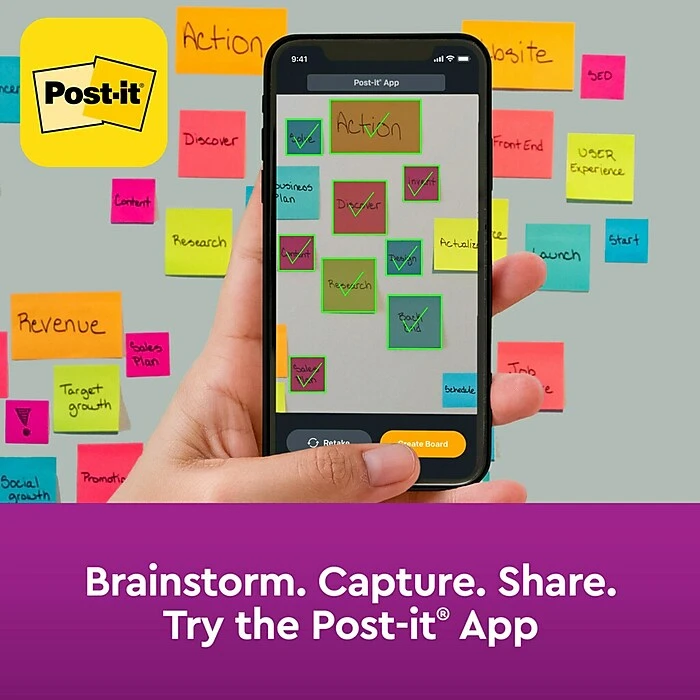 Post-it® Summer Joy Super Sticky Note, 4" X 6", Lined, 90 Sheets/Pad, 3 Pads/Pack (660-3SSJOY) 6 Post-it® Summer Joy Super Sticky Note, 4" X 6", Lined, 90 Sheets/Pad, 3 Pads/Pack (660-3SSJOY) - Image 4