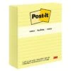 Post-it® Notes, 3" X 5", Canary Yellow, Lined, 100 Sheets/Pad, 12 Pads/Pack (635-YW)