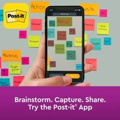 Post-it® Super Sticky Notes, 3" X 3", Canary Yellow, 90 Sheets/Pad, 10 Pads/Pack (654-10SSCY) -Office Supplies Shop sp164718882 sc7