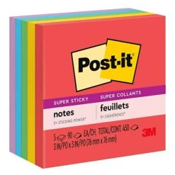 Post-it® Super Sticky Notes, 3" X 3", Canary Yellow, 90 Sheets/Pad, 10 Pads/Pack (654-10SSCY) -Office Supplies Shop sp165909334 sc7