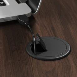 Bush Business Furniture Move 40 Series 28"-48" Adjustable Standing Desk, Black Walnut/Cool Gray Metallic (M4S7230BWSK) -Office Supplies Shop sp166198437 sc7