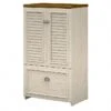 Bush Furniture Fairview Storage Cabinet With Drawer, Antique White/Tea Maple (WC53280-03) 2 Bush Furniture Fairview Storage Cabinet With Drawer, Antique White/Tea Maple (WC53280-03) -Office Supplies Shop sp168011784 sc7