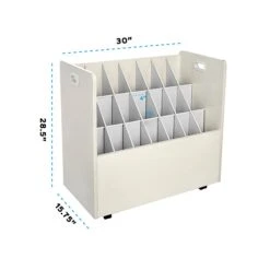 AdirOffice 21-Slot Roll File Cabinet, Mobile, White, 30", 2/Pack (625-WHI-2PK) 9 AdirOffice 21-Slot Roll File Cabinet, Mobile, White, 30", 2/Pack (625-WHI-2PK) -Office Supplies Shop sp168616613 sc7