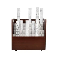AdirOffice 50-Slot Roll File Cabinet, Mobile, Mahogany, 30", 2/Pack (626-MA-2PK) (24528532) 8 AdirOffice 50-Slot Roll File Cabinet, Mobile, Mahogany, 30", 2/Pack (626-MA-2PK) (24528532) -Office Supplies Shop sp168851620 sc7