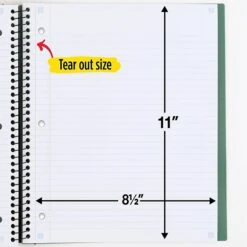 Mead Five Star 1-Subject Subject Notebook, 8.5" X 11", College Ruled, 100 Pages, Each (06322) -Office Supplies Shop sp171348786 sc7