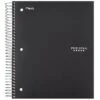 Mead Five Star 3-Subject Notebook, 8" X 10.5", Wide Ruled, 150 Sheets, Assorted Colors (51014)