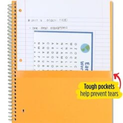 Mead Five Star 3-Subject Notebook, 8" X 10.5", Wide Ruled, 150 Sheets, Assorted Colors (51014) -Office Supplies Shop sp174875881 sc7