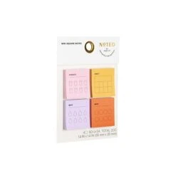 Noted By Post-it® Mini To-Do Notes, Warm Colors, 1.4" X 1.4", 4 Pads/Pack, 50 Sheets/Pad (NTD5-MINI-WM) -Office Supplies Shop sp177231049 sc7