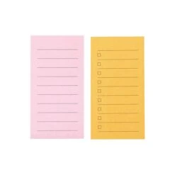 Noted By Post-it® Orange And Pink Mini List Notes, 1.4" X 2.8", 2 Pads/Pack, 50 Sheets/Pad (NTD5-DUO-WM) -Office Supplies Shop sp177231259 sc7