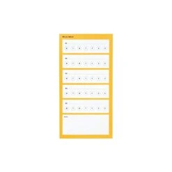 Noted By Post-it® Orange With White Boxes Goal-Tracking List Notes, 3.9" X 7.7", 100 Sheets/Pad (NTD5-48-OR)