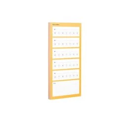 Noted By Post-it® Orange With White Boxes Goal-Tracking List Notes, 3.9" X 7.7", 100 Sheets/Pad (NTD5-48-OR) -Office Supplies Shop sp177231276 sc7