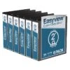 Davis Group Easyview Premium 2" 3-Ring View Binder, Black, 6/Pack (8413-01-06) -Office Supplies Shop sp179266021 sc7