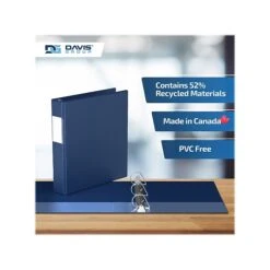 Davis Group Premium Economy 1 1/2" 3-Ring Non-View Binder, Royal Blue, 6/Pack (2302-92-06) -Office Supplies Shop sp179266516 sc7