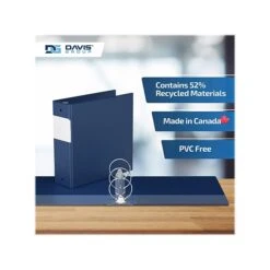 Davis Group Easyview Premium 3" 3-Ring View Binder, Royal Blue, 6/Pack (8414-92-06) -Office Supplies Shop sp179266646 sc7