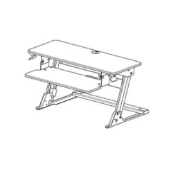 LifeFlo Ergonomics Clarity Sit Or Stand Workstation For Desktop 6.2”H X 35.4”W X 23.2”D, Black (LFO-OL2914-B 9 LifeFlo Ergonomics Clarity Sit Or Stand Workstation For Desktop 6.2”H X 35.4”W X 23.2”D, Black (LFO-OL2914-B -Office Supplies Shop sp20168317 sc7