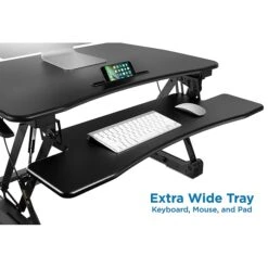 Mount-It! 6.25" - 17" Height Adjustable Sit Stand Desk Converter, Black (MI-7955) 10 Mount-It! 6.25" - 17" Height Adjustable Sit Stand Desk Converter, Black (MI-7955) -Office Supplies Shop sp21608029 sc7