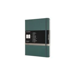 Moleskine PRO X-Large Hard Cover Notebook, 7.5" X 9.75", Narrow Ruled, 192 Sheets, Forest Green (620817)