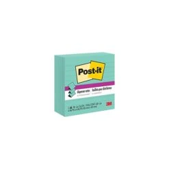 Post-it® Super Sticky Notes, 4" X 4", Aqua Wave, Lined, 90 Sheets/Pad, 5 Pads/Pack (R440-WASS)