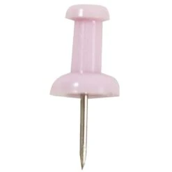 JAM Paper Push Pins, Baby Pink, 2 Packs Of 100 (222419048A) -Office Supplies Shop sp29738291 sc7