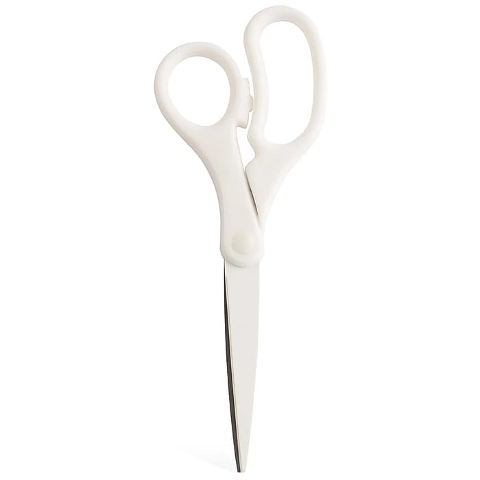 JAM Paper® Heavy Duty Multi-Purpose Precision Scissors, 8" Stainless Steel Blades, White (342WH) 3 JAM Paper® Heavy Duty Multi-Purpose Precision Scissors, 8" Stainless Steel Blades, White (342WH)