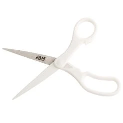 JAM Paper® Heavy Duty Multi-Purpose Precision Scissors, 8" Stainless Steel Blades, White (342WH) 8 JAM Paper® Heavy Duty Multi-Purpose Precision Scissors, 8" Stainless Steel Blades, White (342WH) -Office Supplies Shop sp30025870 sc7