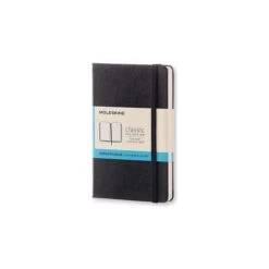 Moleskine Classic Notebook, Hard Cover, Pocket, 3.5" X 5.5", Dotted Sheets, Black (895285XX)