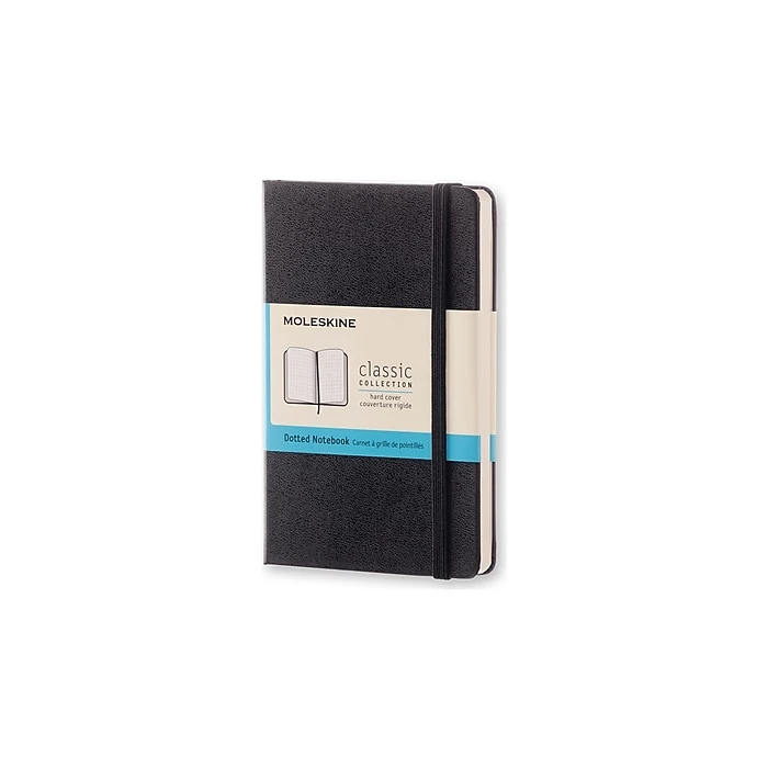 Moleskine Classic Notebook, Hard Cover, Pocket, 3.5" X 5.5", Dotted Sheets, Black (895285XX) 3 Moleskine Classic Notebook, Hard Cover, Pocket, 3.5" X 5.5", Dotted Sheets, Black (895285XX)