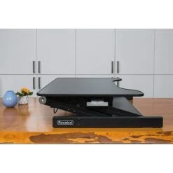 Rocelco 32" Height Adjustable Standing Desk Converter, Sit Stand Up Retractable Keyboard Riser, Black (R ADRB) -Office Supplies Shop sp35616519 sc7