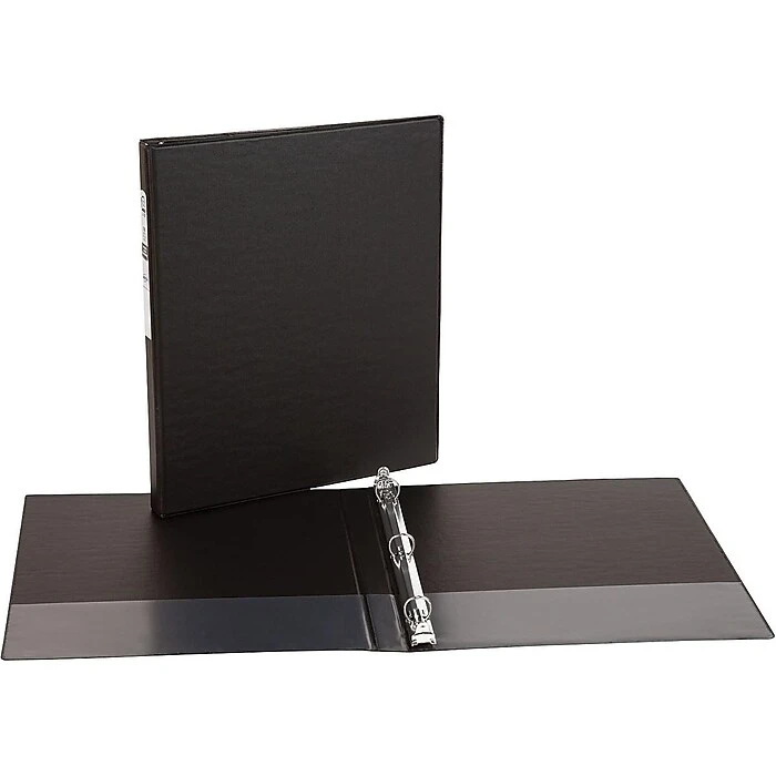 Avery Economy 1/2" 3-Ring Non-View Binder, Black (03201) 4 Avery Economy 1/2" 3-Ring Non-View Binder, Black (03201) - Image 2