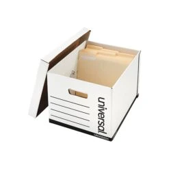 Universal Corrugated Boxes, Letter/Legal Size, White, 12/Carton (UNV95224) -Office Supplies Shop sp37726886 sc7