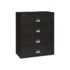 FireKing Classic 4-Drawer Lateral File Cabinet, Fire Resistant, Letter/Legal, Black, 44.5"W (4-4422-CBL) -Office Supplies Shop sp39611982 sc7